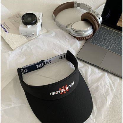 Embroidered Visor Sun Lettering
