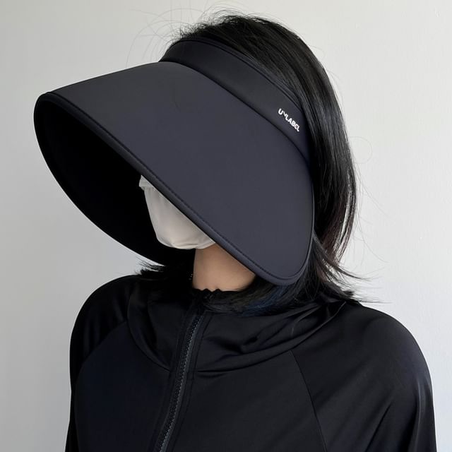 Wide Lettering Sun Hat Brim