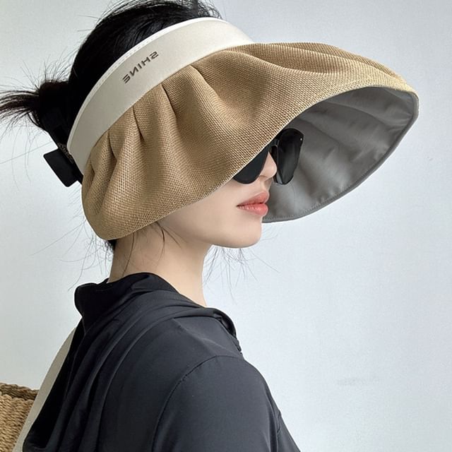 Hat Sun Ruffle Lettering