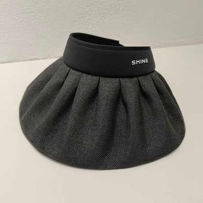 Hat Sun Ruffle Lettering