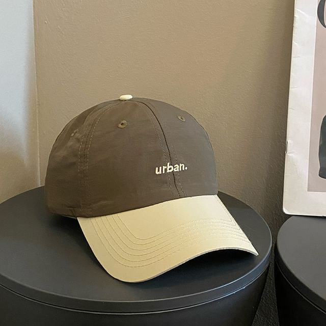 Cap Lettering Embroidered Two-Tone Baseball