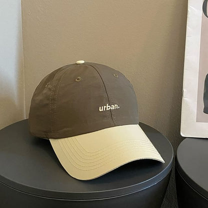 Cap Lettering Embroidered Two-Tone Baseball