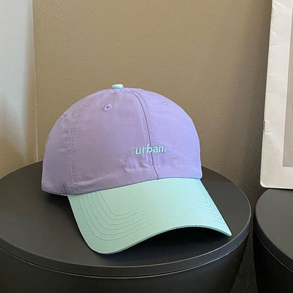 Cap Lettering Embroidered Two-Tone Baseball