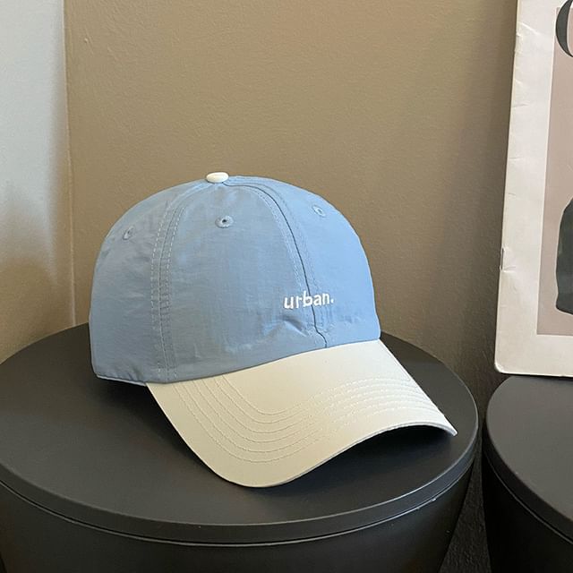 Cap Lettering Embroidered Two-Tone Baseball