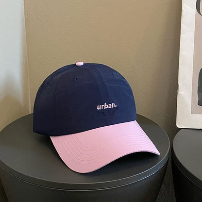 Cap Lettering Embroidered Two-Tone Baseball