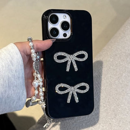 Case Rhinestone Bow Phone
