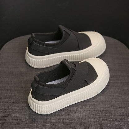 Mesh Platform Sneakers Slip-On