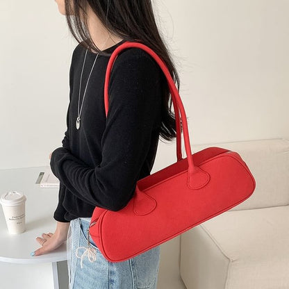 Shoulder Plain Bag Faux Leather