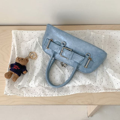 Shoulder Bag Faux Buckled Leather