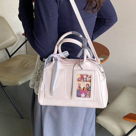 Faux Leather Crossbody Bag