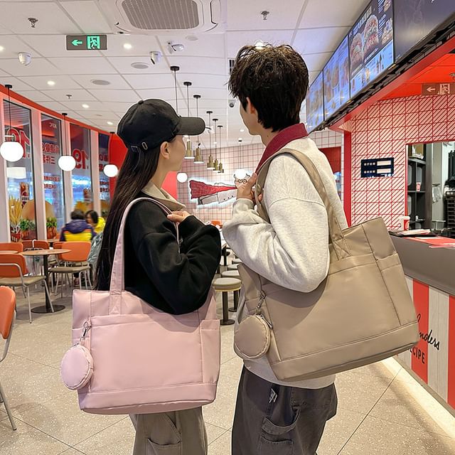 Set: Tote + Purse Coin Bag Plain