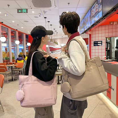 Set: Tote + Purse Coin Bag Plain