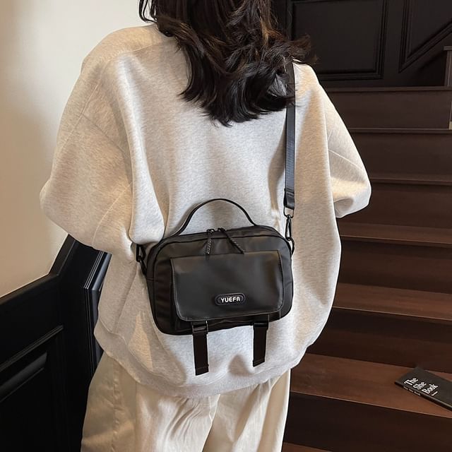 Bag Lettering Multi-Pocket Crossbody