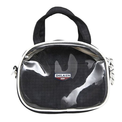 Plaid Lettering Crossbody Bag