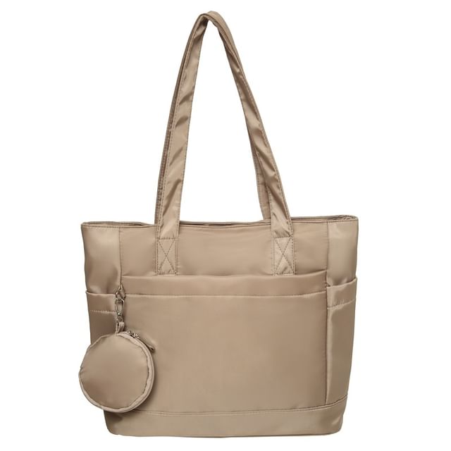 Set: Tote + Purse Coin Bag Plain
