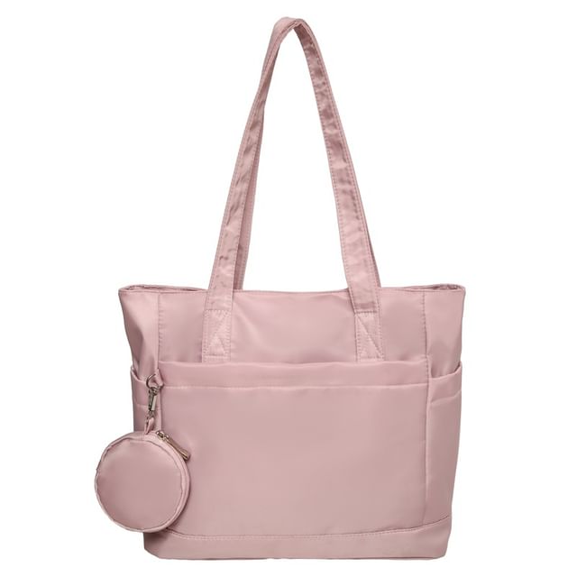 Set: Tote + Purse Coin Bag Plain