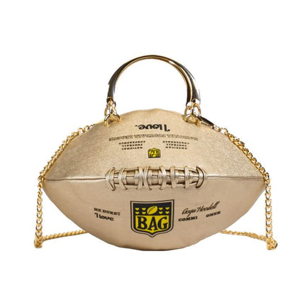 Bag Lettering Crossbody Strap Chain Rugby