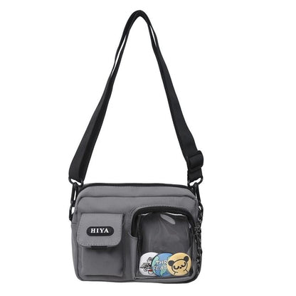 Crossbody Bag Set: + Multi-Pocket Lettering Badge