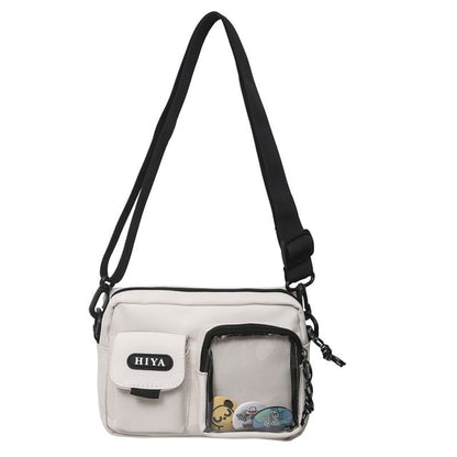 Crossbody Bag Set: + Multi-Pocket Lettering Badge