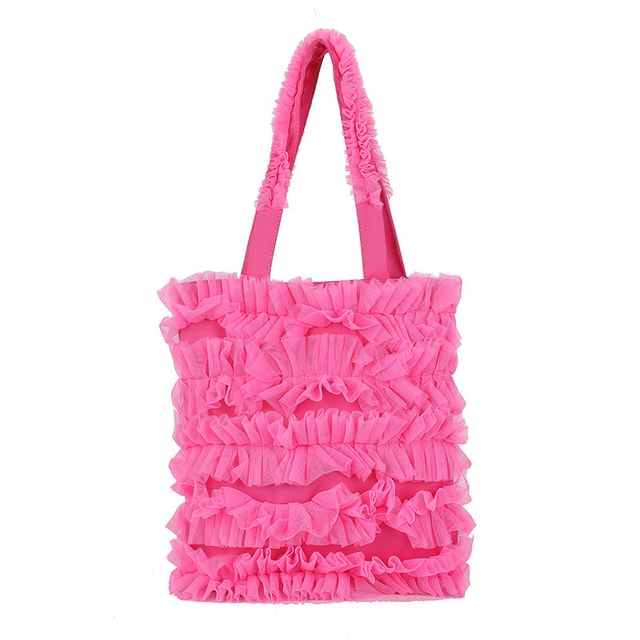 Shopper Bag Ruffle Plain