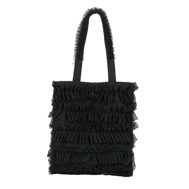 Shopper Bag Ruffle Plain