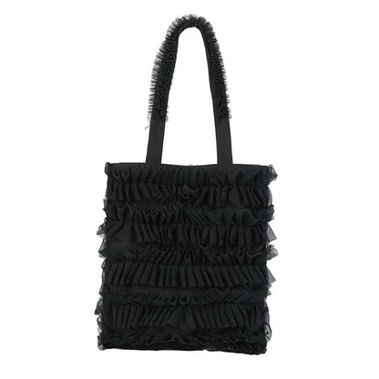 Shopper Bag Ruffle Plain