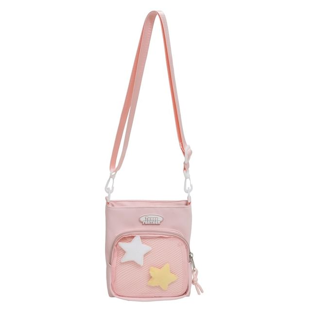 Multi-Pocket Bag Lettering Crossbody