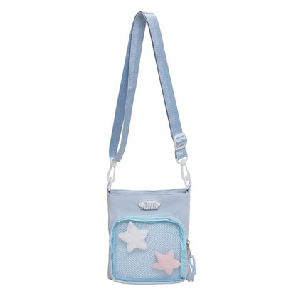 Multi-Pocket Bag Lettering Crossbody