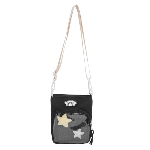 Multi-Pocket Bag Lettering Crossbody