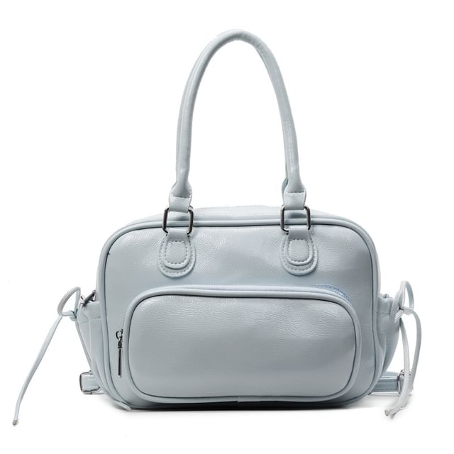 Faux Backpack Multi-Pocket Leather Multi-Way