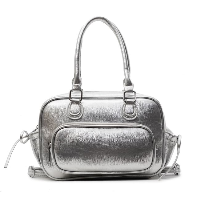 Faux Backpack Multi-Pocket Leather Multi-Way