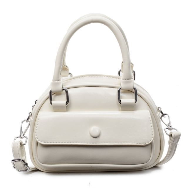 Leather Crossbody Multi-Pocket Faux Bag