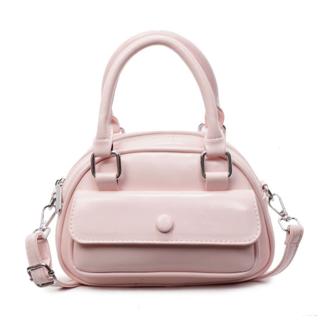 Leather Crossbody Multi-Pocket Faux Bag