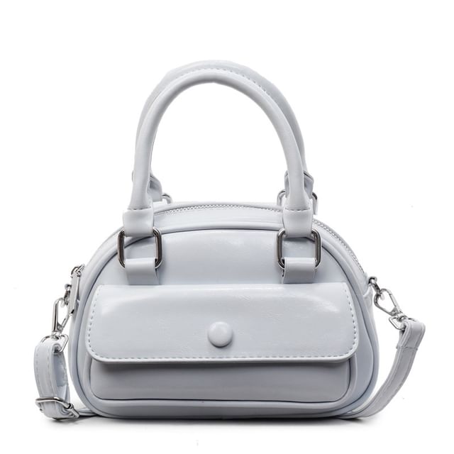 Leather Crossbody Multi-Pocket Faux Bag