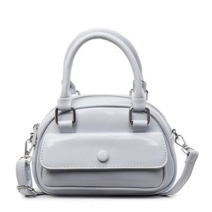 Leather Crossbody Multi-Pocket Faux Bag