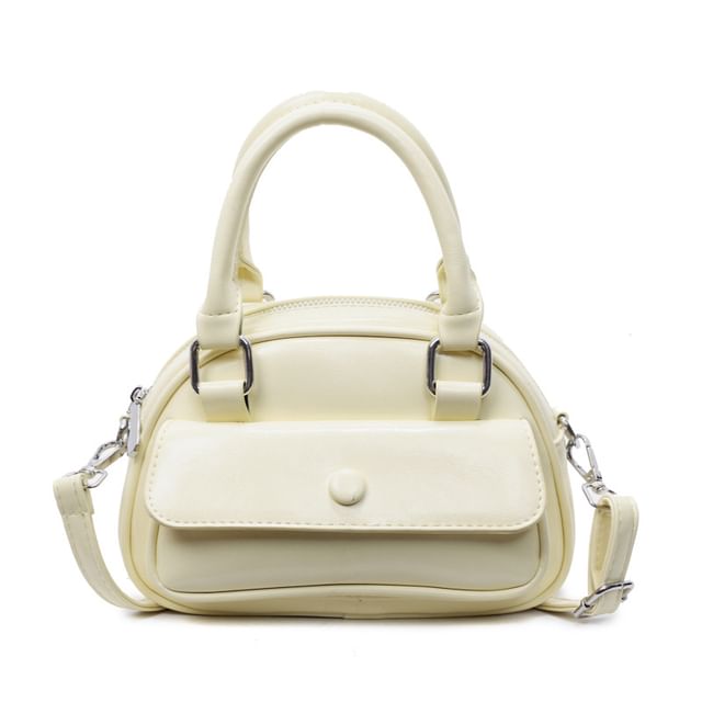 Leather Crossbody Multi-Pocket Faux Bag