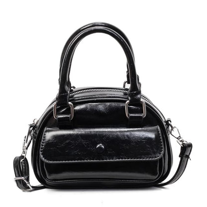 Leather Crossbody Multi-Pocket Faux Bag