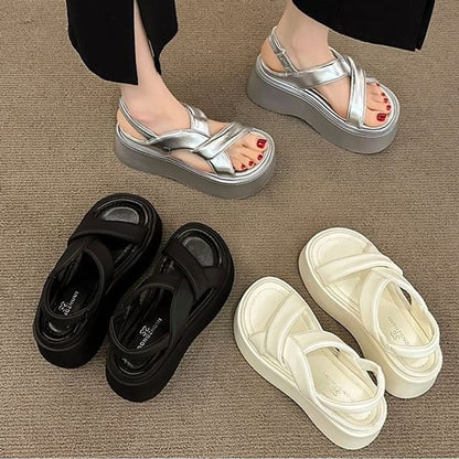 Platform Sandals Slingback Plain