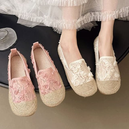 Slip-Ons Espadrille Floral Mesh