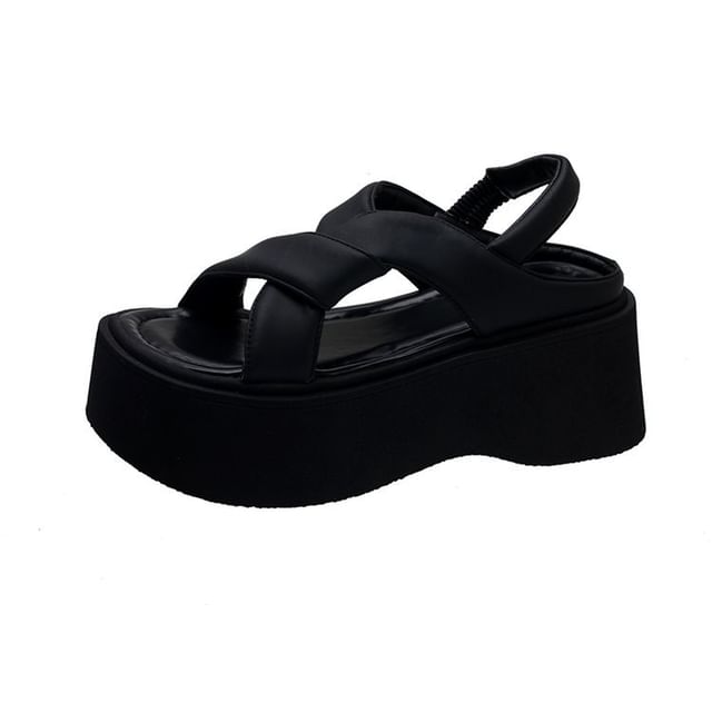 Platform Sandals Slingback Plain