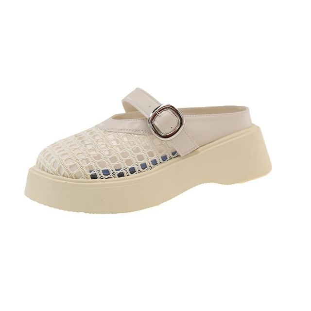 Cutout Mary Platform Jane Mules