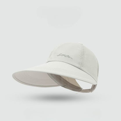 Embroidered Visor Lettering Cap