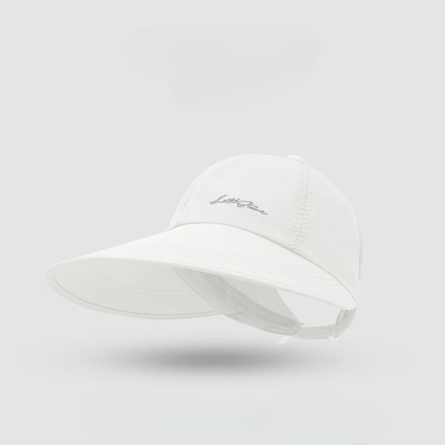 Embroidered Visor Lettering Cap
