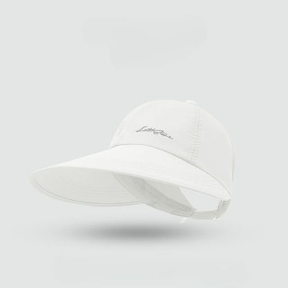 Embroidered Visor Lettering Cap