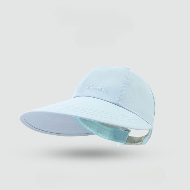Embroidered Visor Lettering Cap