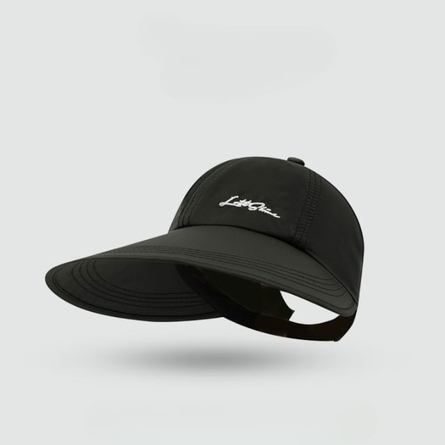 Embroidered Visor Lettering Cap