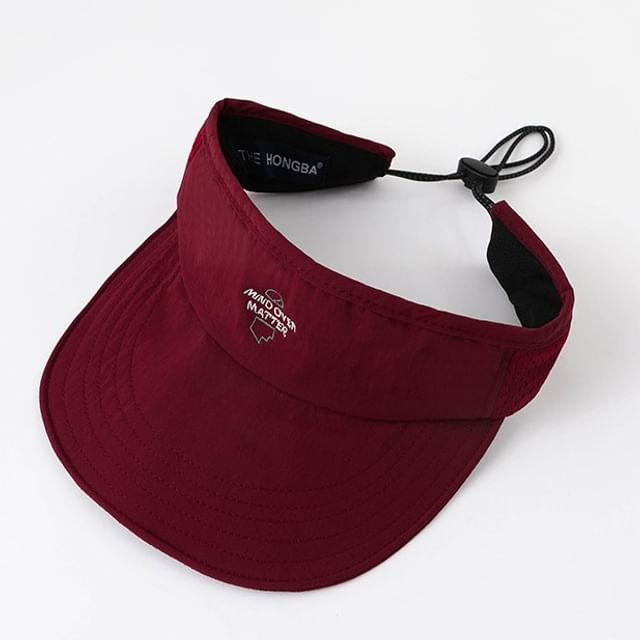 Visor Embroidered Lettering