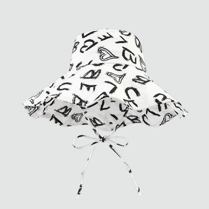 Lettering Print Hat Boonie