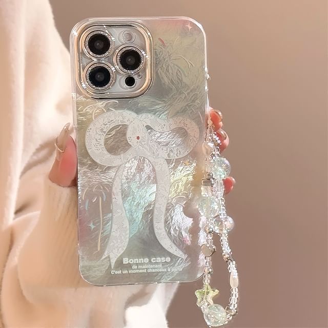 Set Case Snake Phone Print / Strap Bead