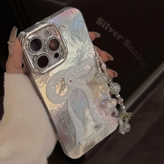 Set Case Snake Phone Print / Strap Bead